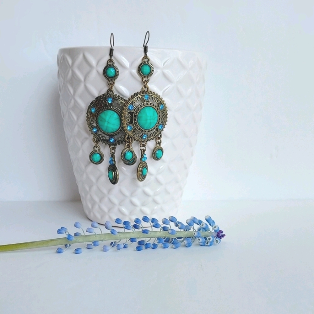 Gorgeous HandMade Drop Chandelier Earrings